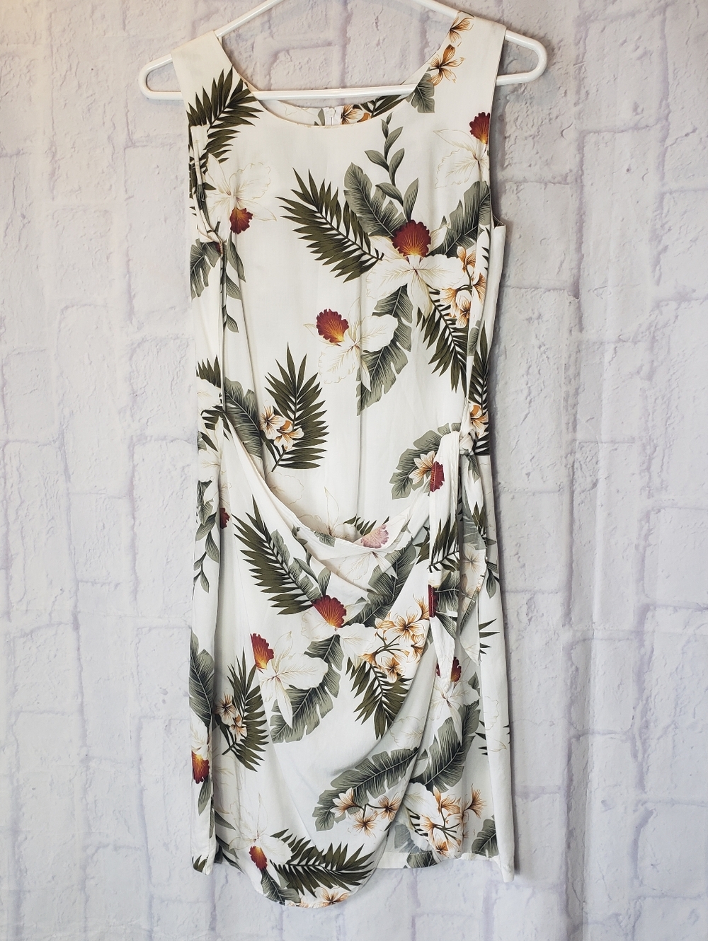 TWO PALMS Hawaiian Sarong Sleeveless Mini Dress Small
